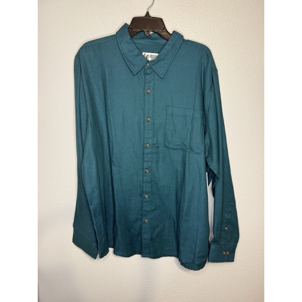 NWT Marmot Fairfax Flannel Shirt‎ Men's XL Dark Jungle Lightweight $75
